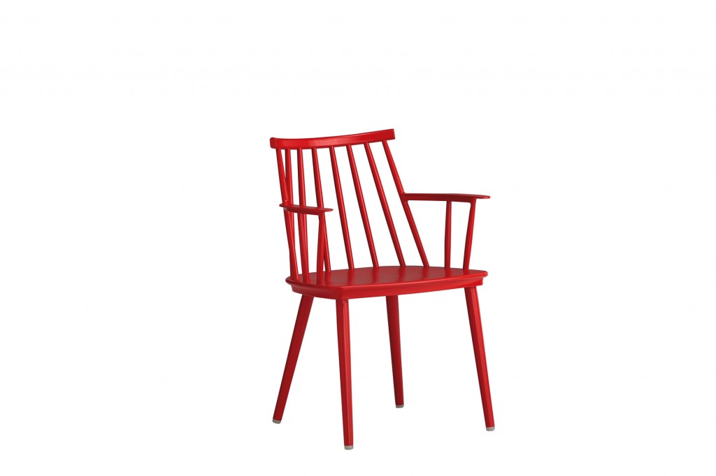 With a bright color and relaxed structure, the Union Red Dining Arm Chair, including an outdoor Sunbrella fabric cushion, makes for easy backyard seating, $249, at Crate and Barrel, South Coast Plaza, Costa Mesa. (714-825-0060; crateandbarrel.com)