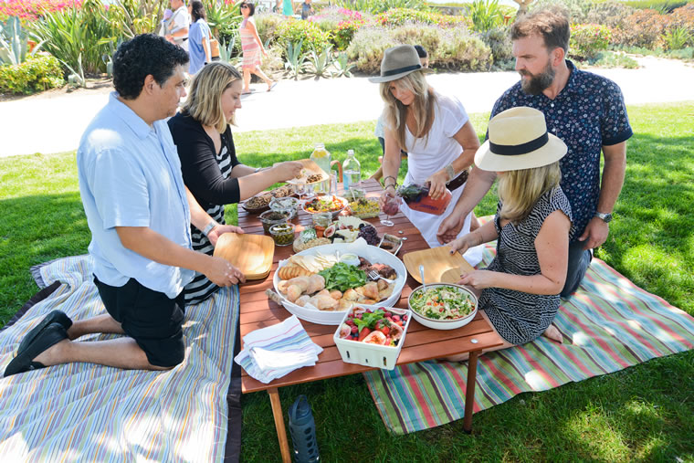 Cater your own picnic for a lunch at Montage (pictured: Lindsay Smith-Rosales and family). | Photo by Zeller Photography