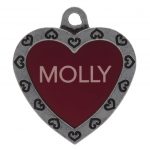Tagworks Designer Collection Large Heart Personalized Pet I.D. Tag