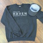 2 Health Haven sweatshirt:hat