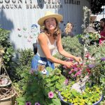 Josephine Torbensen making the Fairy Garden more beautiful_Friends of the Laguna Beach Library Collection