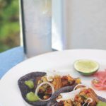 pork belly tacos and The Pearl margarita at Las Brisas_Ashley Ryan