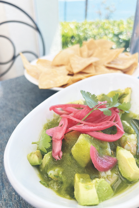 white shrimp and crab ceviche at Las Brisas_ashley ryan